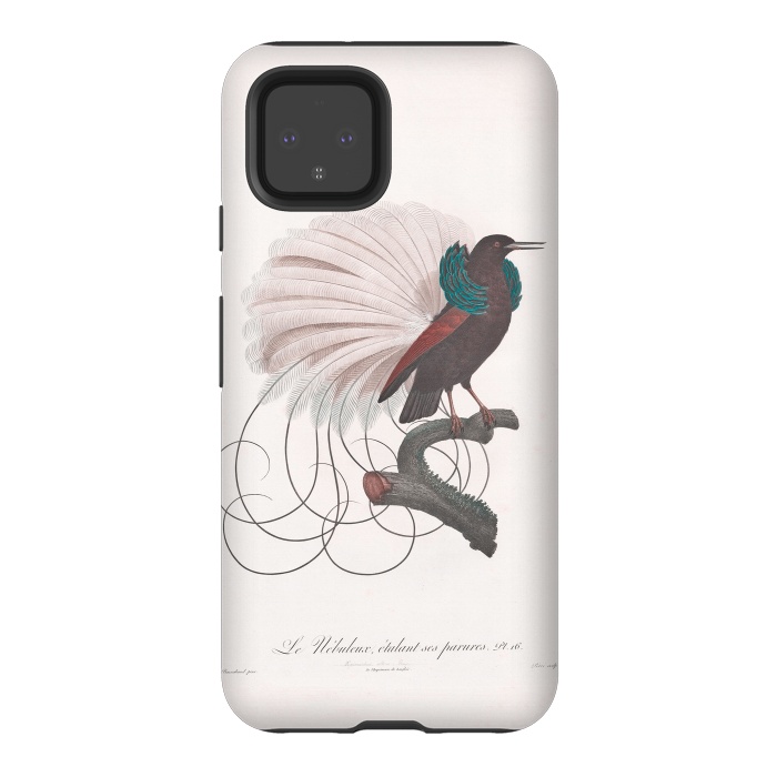 Pixel 4 StrongFit Extravagant Vintage  Bird by Andrea Haase