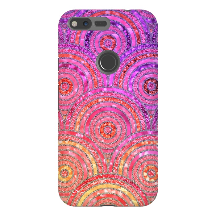 Pixel XL StrongFit Multicolor Pink Gold Circles  by  Utart