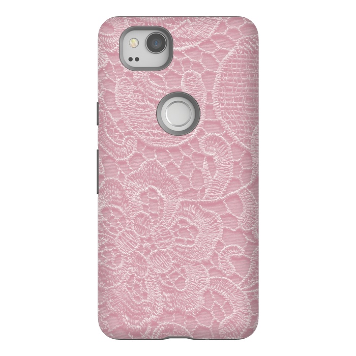 Pixel 2 StrongFit Pink Lace by Andrea Haase