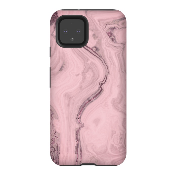 Pixel 4 StrongFit Glamorous Marble Pink 2 by Andrea Haase
