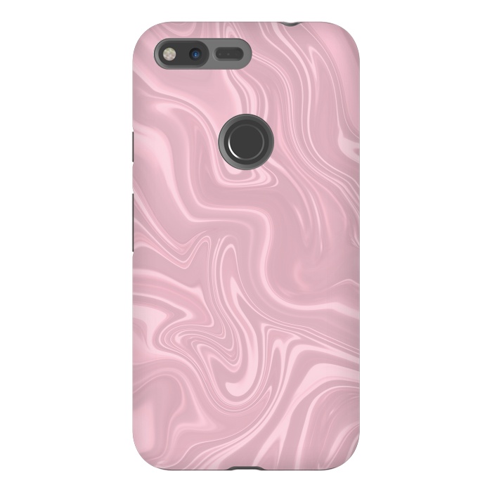 Pixel XL StrongFit Marbled Pink Paint 2 by Andrea Haase