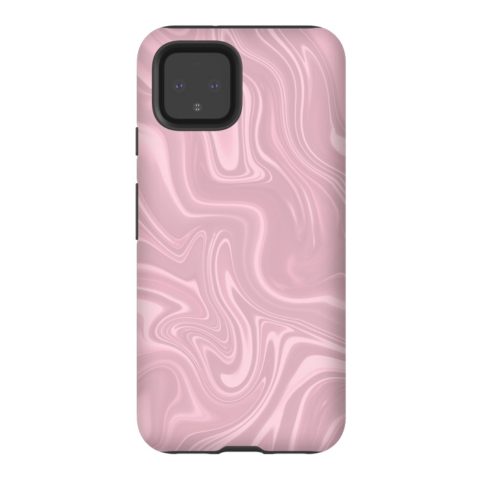 Pixel 4 StrongFit Marbled Pink Paint 2 by Andrea Haase