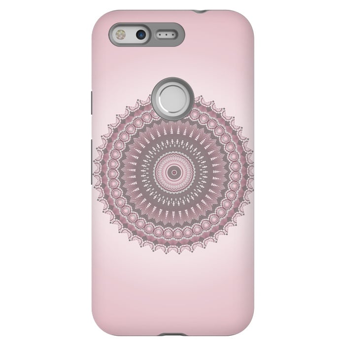 Pixel StrongFit Soft Pink Mandala Design by Andrea Haase