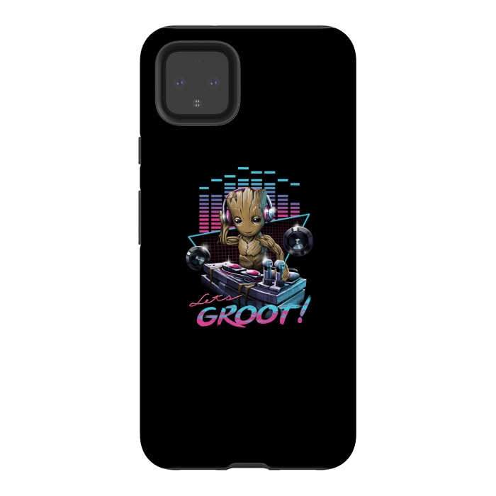 Pixel 4XL StrongFit Let's Groot by Vincent Patrick Trinidad