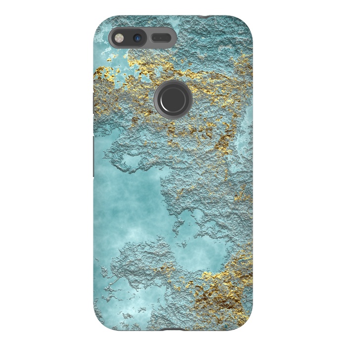 Pixel XL StrongFit Gold Teal Minearal by Andrea Haase