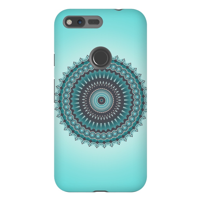 Pixel XL StrongFit Mandala Turquoise 2 by Andrea Haase