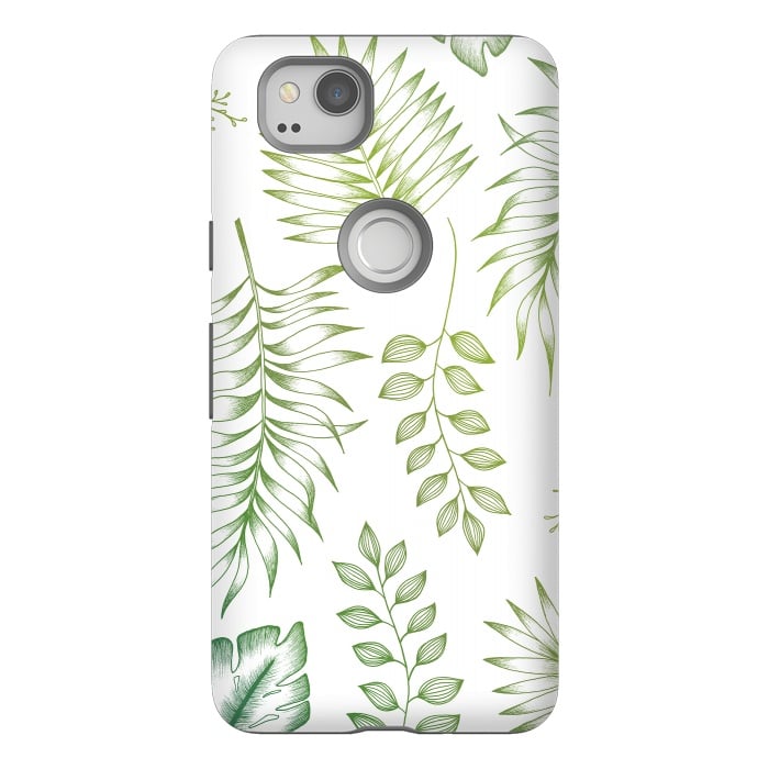 Pixel 2 StrongFit Tropical Leaves by Barlena