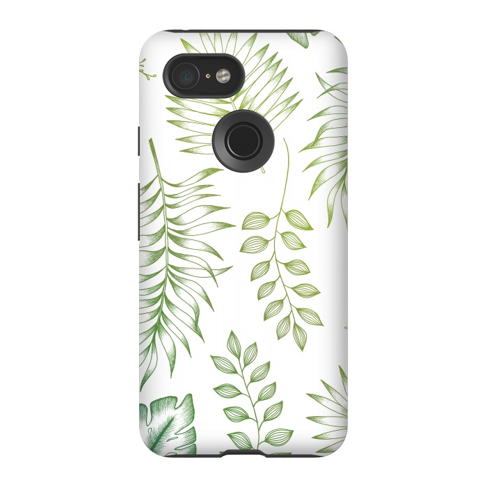 Pixel 3 StrongFit Tropical Leaves by Barlena