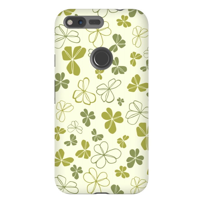Pixel XL StrongFit Lucky Clover in Cream and Green by Paula Ohreen