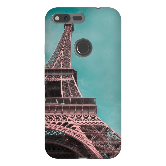 Pixel XL StrongFit Pink Paris Eiffeltower by Andrea Haase