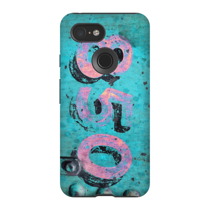 Pixel 3 StrongFit Number 850 Spray Paint Grunge by Andrea Haase