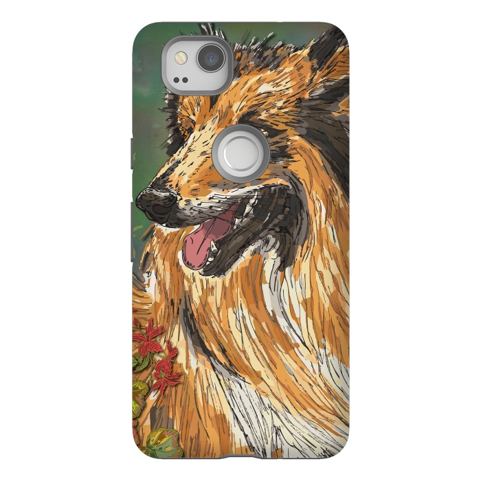 Pixel 2 StrongFit Rough Collie (Summer) by Lotti Brown