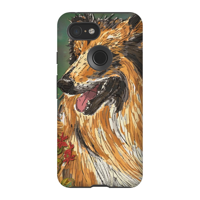 Pixel 3 StrongFit Rough Collie (Summer) by Lotti Brown
