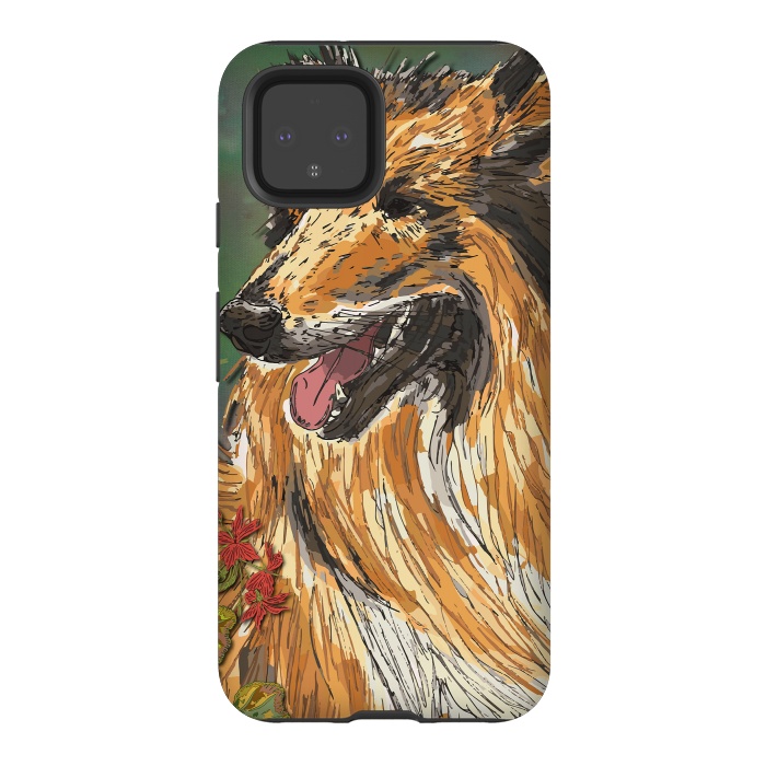 Pixel 4 StrongFit Rough Collie (Summer) by Lotti Brown
