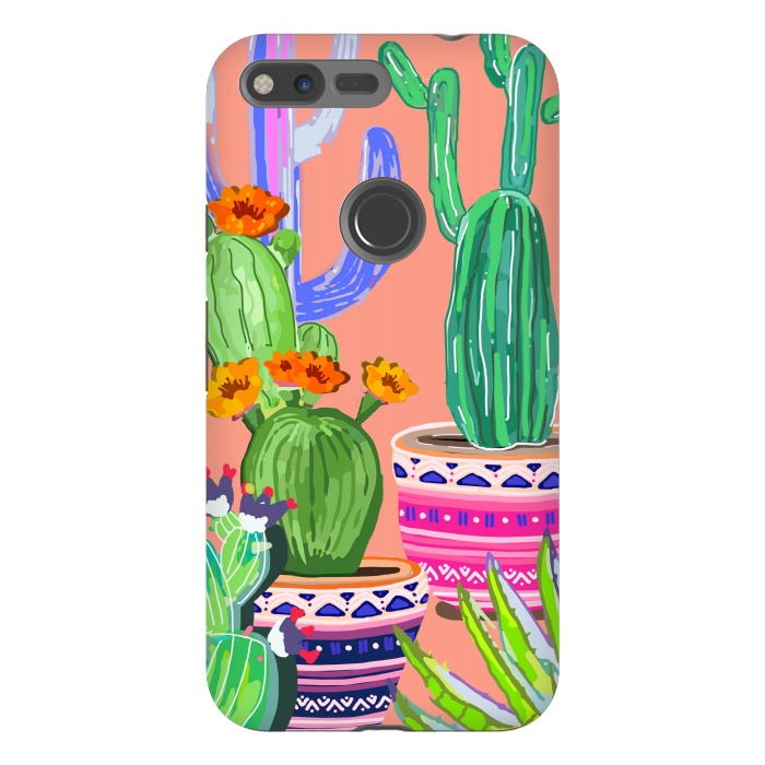 Pixel XL StrongFit Cactus wonderland by MUKTA LATA BARUA