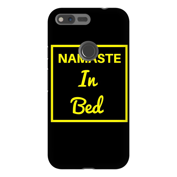 Pixel XL StrongFit namaste in bed yellow by MALLIKA