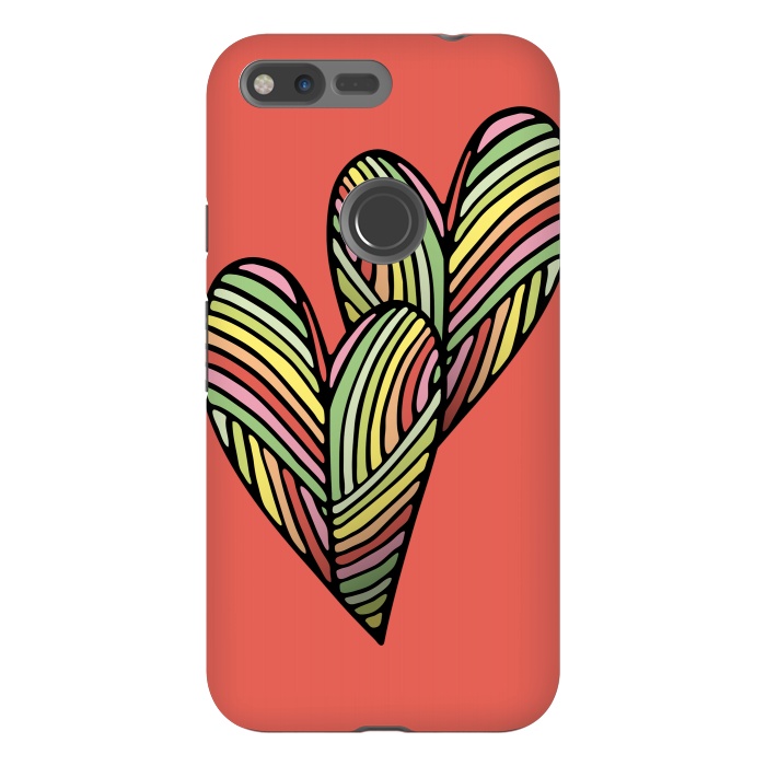 Pixel XL StrongFit Two Hearts by Majoih