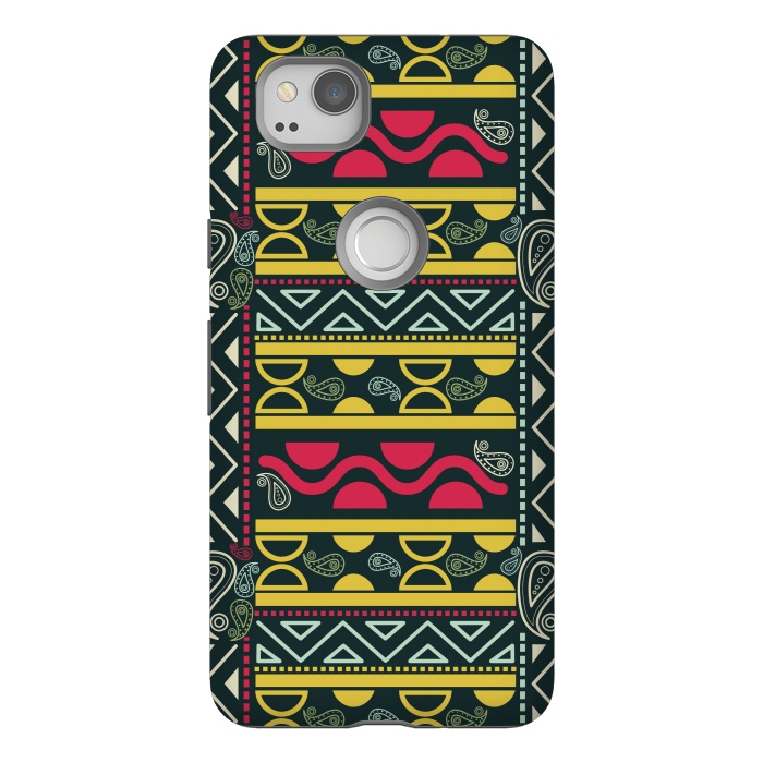 Pixel 2 StrongFit colorful aztec  by TMSarts
