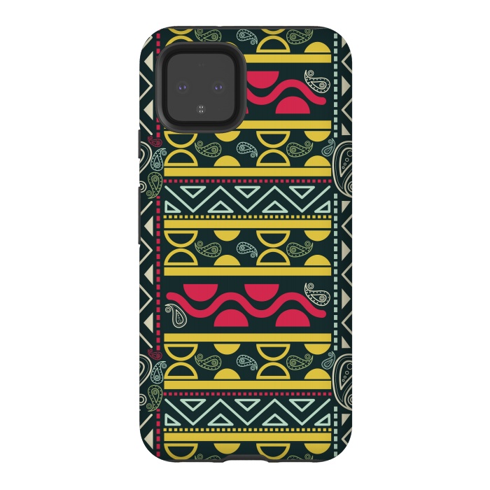 Pixel 4 StrongFit colorful aztec  by TMSarts