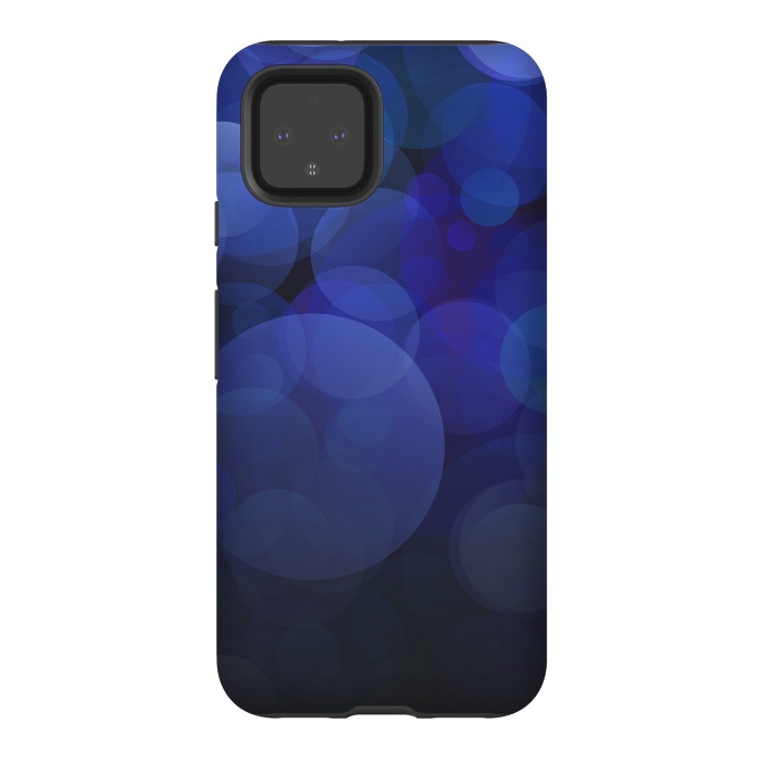 Pixel 4 StrongFit Magical Blue Bokeh Lights by Andrea Haase