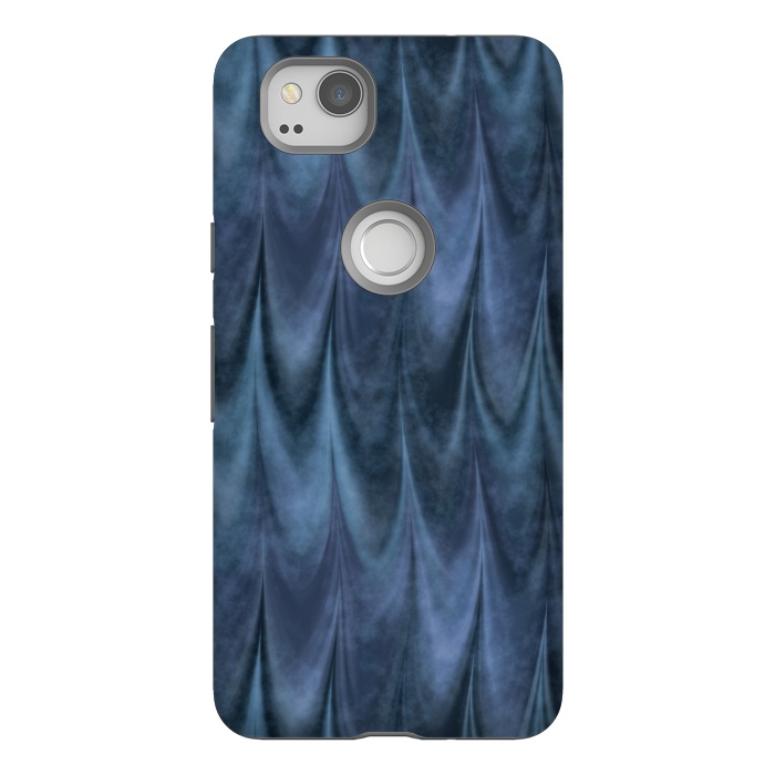 Pixel 2 StrongFit Blue Wbstract Waves by Andrea Haase