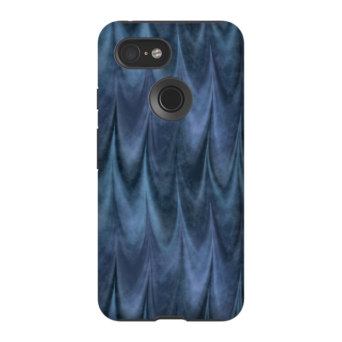 Pixel 3 StrongFit Blue Wbstract Waves by Andrea Haase