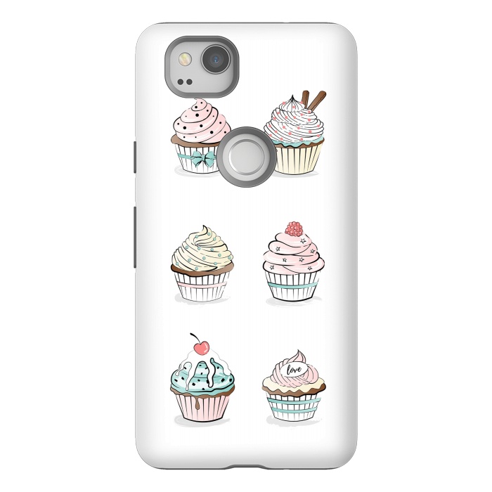Pixel 2 StrongFit Sweet Cupcakes by Martina