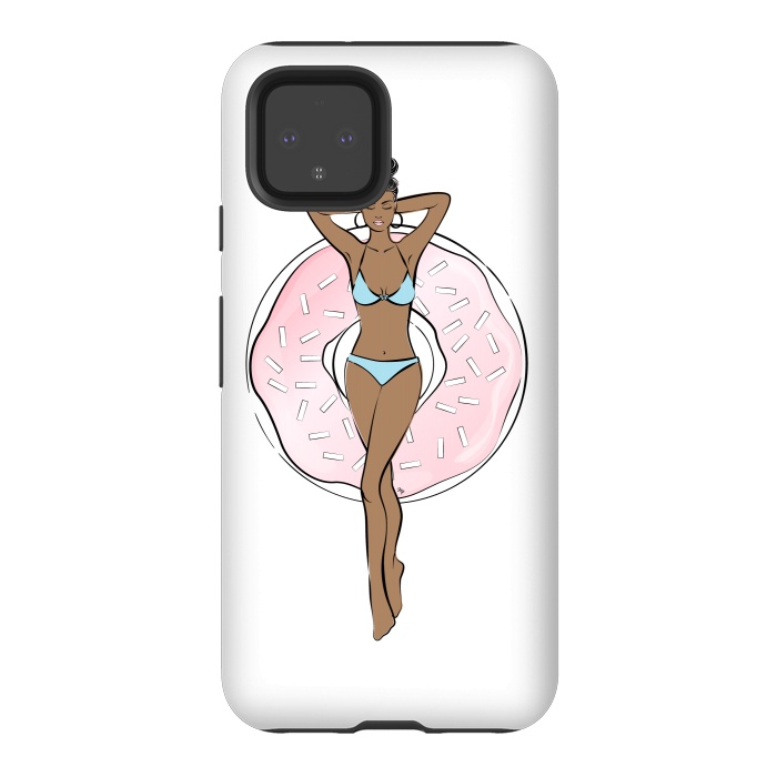 Pixel 4 StrongFit Summer time relax Dark skin by Martina