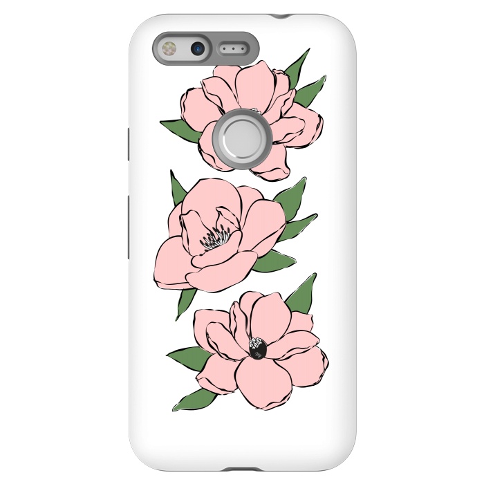 Pixel StrongFit Big Pink Flowers by Martina