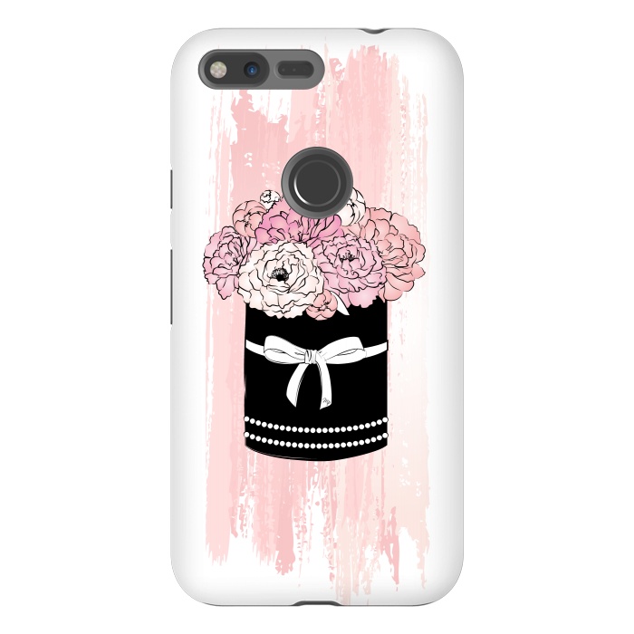 Pixel XL StrongFit Flower Box with pink Peonies by Martina