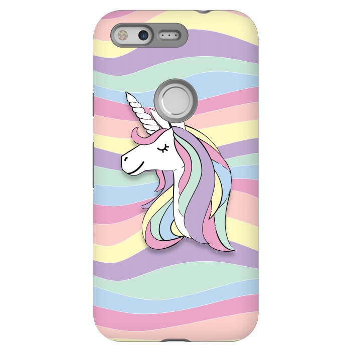 Pixel StrongFit Cute Rainbow Unicorn by Martina