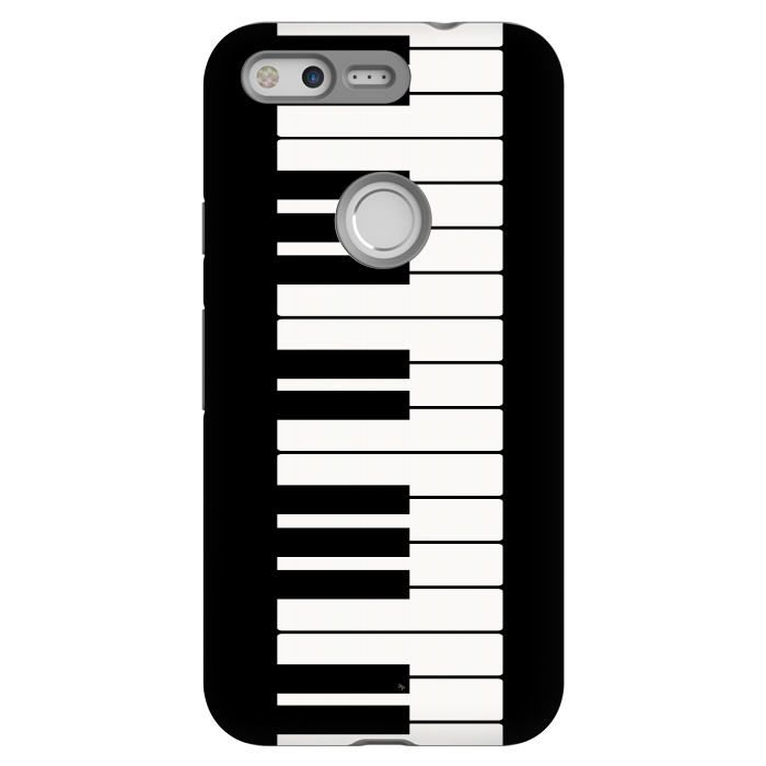 Pixel StrongFit Black and white piano keys music instrument by Martina