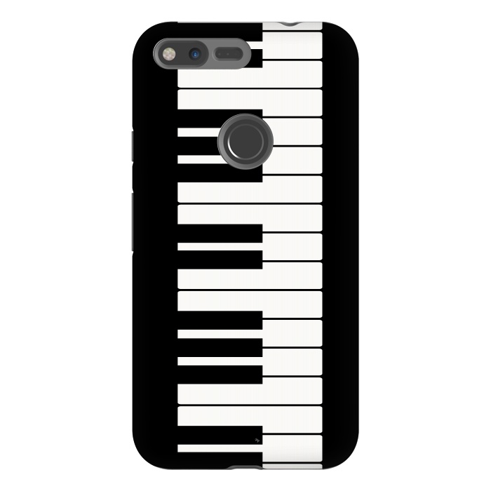 Pixel XL StrongFit Black and white piano keys music instrument by Martina