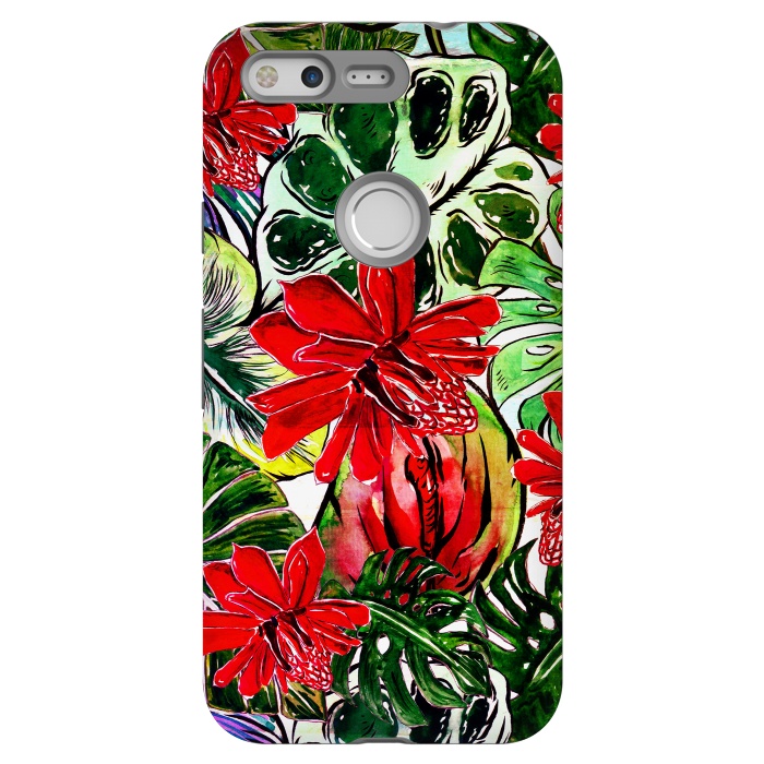 Pixel StrongFit Aloha Tropical Passiflora Jungle by  Utart
