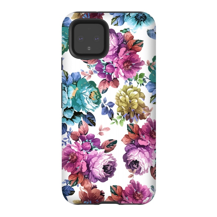 Pixel 4 StrongFit Fluorescent Roses by Creativeaxle