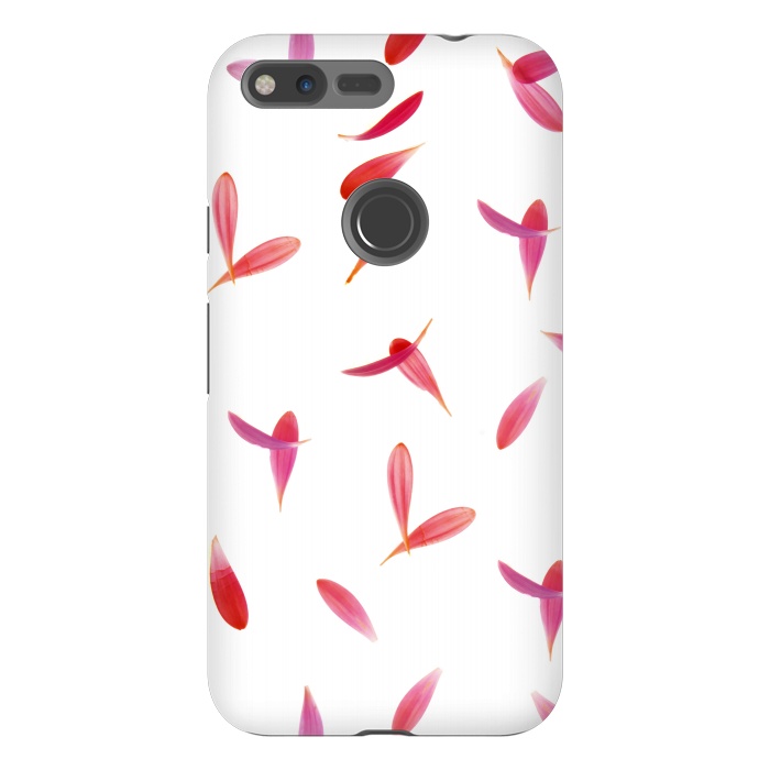 Pixel XL StrongFit Red Rose Leaves by Creativeaxle