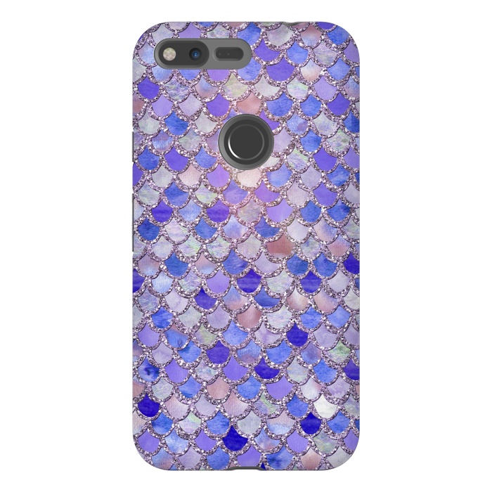 Pixel XL StrongFit Purple hand drawn mermaid scales by  Utart