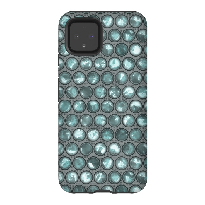 Pixel 4 StrongFit Green Glass Bead Pattern by Andrea Haase