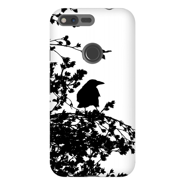 Pixel XL StrongFit Black And White Bird by Andrea Haase