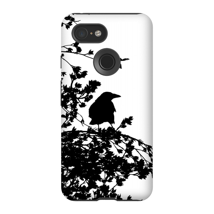 Pixel 3 StrongFit Black And White Bird by Andrea Haase