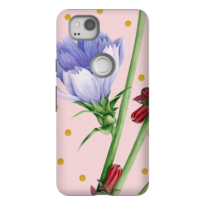 Pixel 2 StrongFit Purple Chicory by Creativeaxle