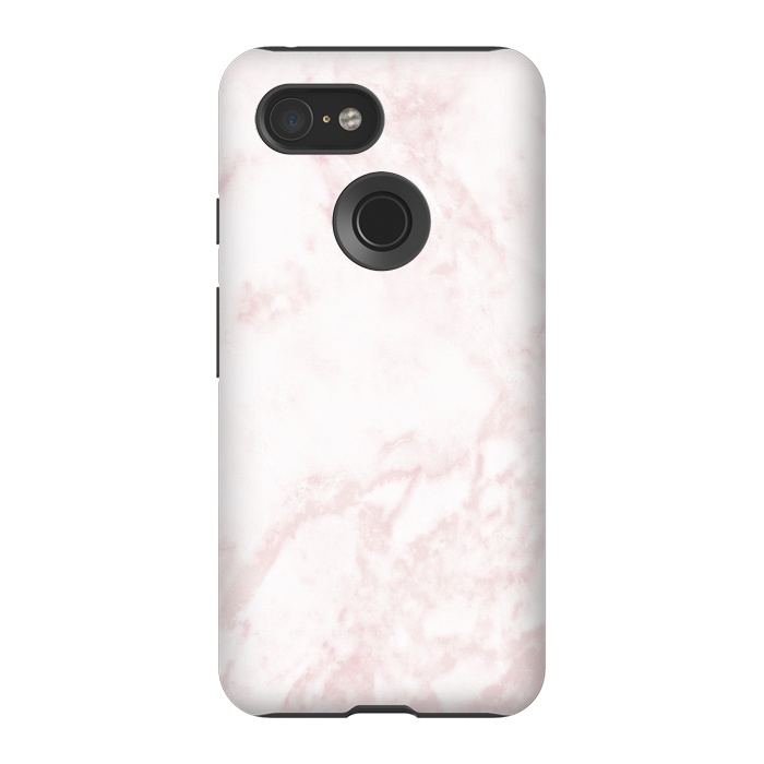 Pixel 3 StrongFit Rose-gold Marble Deluxe by Dushan Medich
