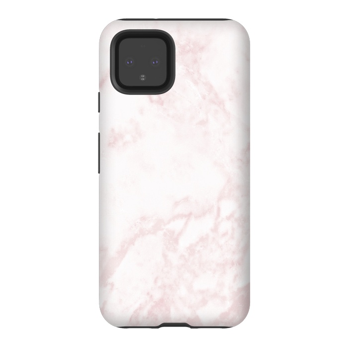 Pixel 4 StrongFit Rose-gold Marble Deluxe by Dushan Medich