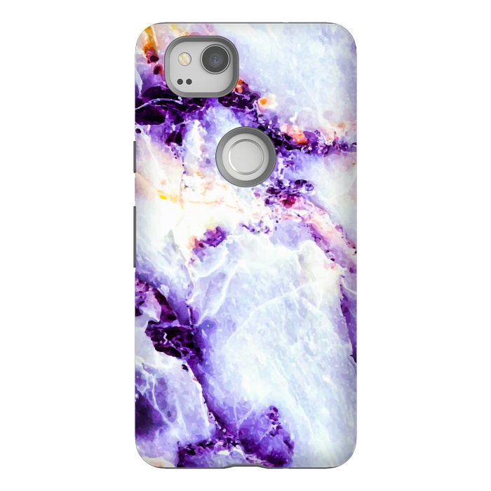 Pixel 2 StrongFit Marble violet by Mmartabc