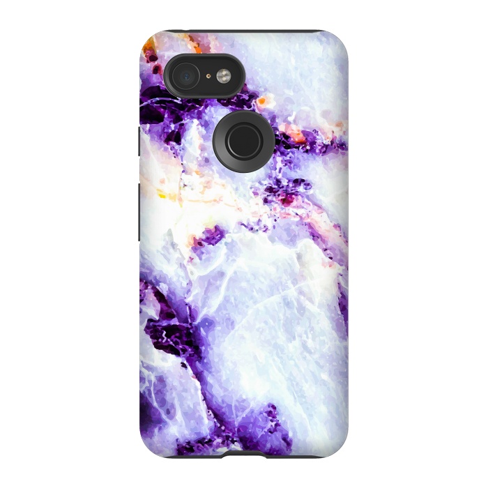 Pixel 3 StrongFit Marble violet by Mmartabc
