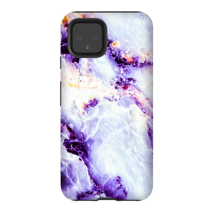 Pixel 4 StrongFit Marble violet by Mmartabc