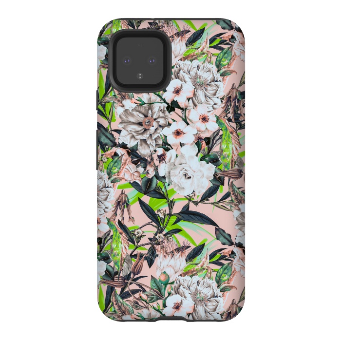 Pixel 4 StrongFit Flowering bouquet pink by Mmartabc