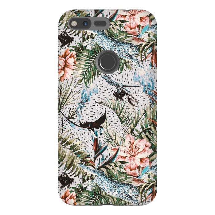 Pixel XL StrongFit Paradisiacal flora and fauna  by Mmartabc