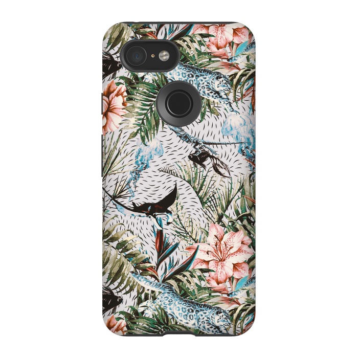 Pixel 3 StrongFit Paradisiacal flora and fauna  by Mmartabc