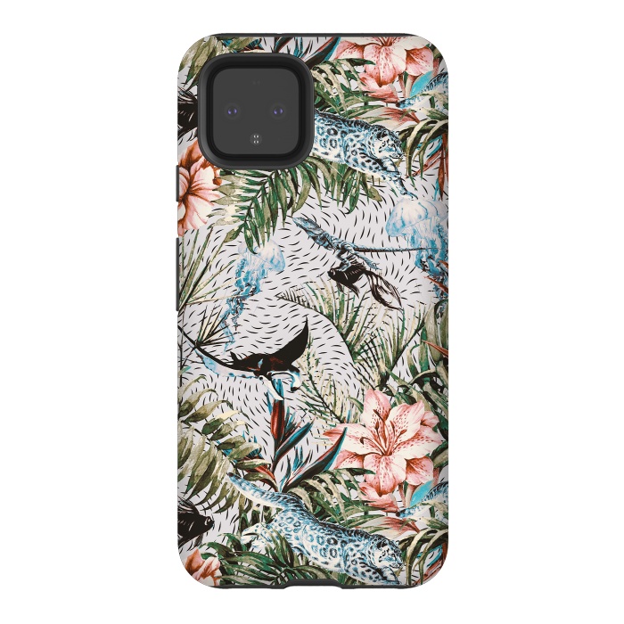 Pixel 4 StrongFit Paradisiacal flora and fauna  by Mmartabc